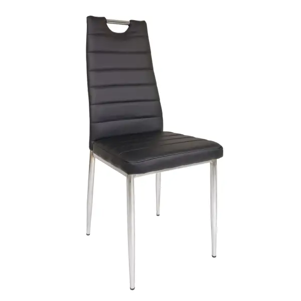 Krzesło tapicerowane czarne DC2-001-B